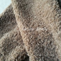 Bright Brown Micro Curly Wool Fake Fur